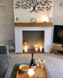 It S That Time Of Year To Get Cosy Light Candles Make A Feature Of Your Fireplace P Living Room Decor Fireplace Cosy Living Room Living Room Decor Apartment