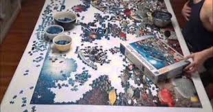 It's a perfect moment on this island paradise, as the sun's setting glow catches the ancient stone temples and statues in the same fiery glow as the jungle foliage and rippling tide in the cove. 5 000 Piece Ravensburger Puzzle Beneath The Sea Time Lapse Ravensburger Puzzle 5000 Piece Puzzle Handmade Kids Toys
