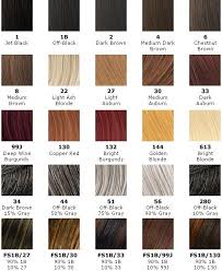 Hair Color Chart Hair Extension Chart And Hair Weave Color