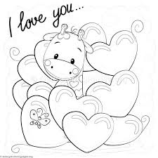 Download Free I Love You Giraffe Coloring Pages Coloring Coloringbook Coloringpages Animals Love Coloring Pages Giraffe Coloring Pages Free Coloring Pages