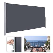 Ein balkon sichtschutz hält fremde. Hengda Seitenmarkise 180 X 300 Cm Anthrazit Kaufland De