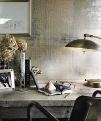 Pin Von Charme En Blanc Auf Dream Home Metallische Tapete Dekor Haus Interieurs