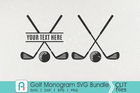 videohow to use custom distressed baseball us flag heart svg files for cricut and silhouette. Golf Monogram Svg Golf Svg Golf Clipart 288081 Cut Files Design Bundles