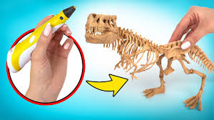 How To Make Cool T-Rex Skeleton With 3D Pen - YouTube