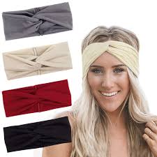 RIOSO Turban Headbands for Women Twisted Boho Headwrap Yoga Workout Sport  Thick Head Bands(4 Pack), D:4 pcs, One Size : Amazon.ca: Clothing, Shoes &  Accessories