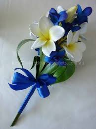 Blue Star Frangipani Stem Artificial Wedding Bouquets Frangipani Wedding Flower Bouquet Wedding