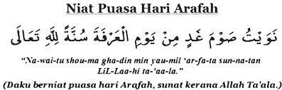 Puasa sunnah arafah jatuh pada tanggal 9 dzulhijjah, yaitu hari ketika jamaah haji sedang melaksanakan wuquf di arafah. Niat Puasa Sunat Hari Arafah Wukuf Nona