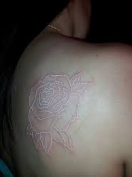 Compared to traditional black or color ink, white tattoos take longer to. Pin By Kaylee Balda On Tattoos 3 Rose Shoulder Tattoo White Rose Tattoos Tattoos