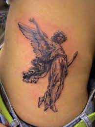 Black And White Angel Tattoo Tattoos Angel Tattoo Tattoo Designs
