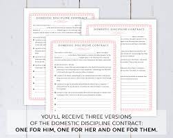 Domestic Discipline Certificate Contract / Printable / Great - Etsy