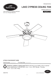 I just installed this one yesterday. Harbor Breeze Cpw1413 User Manual Manualzz