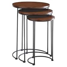 Latest in designer collabs for target is dror. Eloise Nesting Table Set Chestnut Black Carolina Chair And Table Target