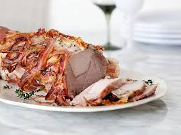 Pancetta Wrapped Pork Roast Recipe Pork Roast Recipes Food Network Recipes Pork Roast