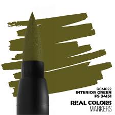 AK-Interactive: Real Color Acrylic Paint Marker - Interior Green FS34151