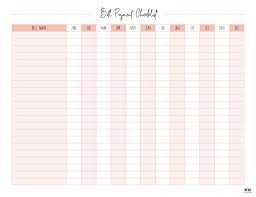 Your first three invoices and receipts are totally free. Monthly Bill Organizers 18 Free Printables Printabulls