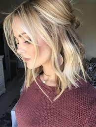 Dark blonde medium straight hair. Pin By Kristel On Awesome Hair Colour Ideas Blonde Lob Hair Hair Styles Dyed Blonde Hair