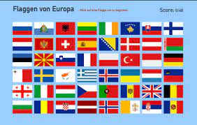 Je 1 x alle bundesländer deutschlands mit wappen 1 x deutschland ohne wappen 1 x europa gesamt: Flash Karte Der Europa Flaggen Von Europa Toporopa Interaktive Karten