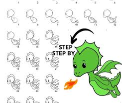 This video is about drawing a dragon step by step. How To Draw A Dragon Skip To My Lou