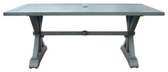 Also, it stands 29 inches off the ground. Beenle Modern Outdoor Aluminum Dining Table Farmhouse Outdoor Dining Tables By Gdfstudio Houzz