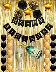 Dreamstime is the world`s largest stock photography community. Happy Birthday Party Supplies Black And Gold Birthday Party Decorations Happy Birthday Banner With Latex Star Balloons Gold Shiny Curtains Decorations For Birthday Party Vag009a Wantitall