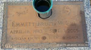 Emmett Bruce McGill (1943-2005)