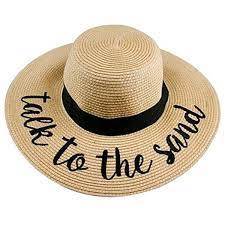 Niobe Floppy Embroidered Straw Beach Summer Spring Sun Hat Found On Polyvore Featuring Accessories Hats Embroidered Hats Summer Hats Beach Sand Hat Beach Hat