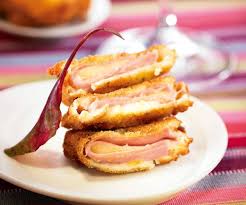 Recette Avec Astuce De Lignac Escalopes Panees Jambon Blanc Emmental Et Bechamel Recette Escalope Panee Escalope Recette