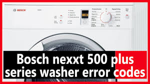 For some people, the garage door is the front door of their property because they drive their vehicle into the garage and then enter the house through a side door. Bosch Nexxt 500 Plus Series Washer Error Codes Causes How Fix Problem