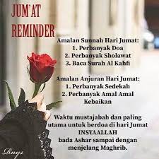 Amalan Hari Jumat Kutipan Agama Kutipan Kata Kata