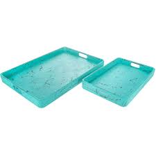 Shop turquoise coffee tables that are completely customizable! Turquoise Tray Set Hobby Lobby 842997