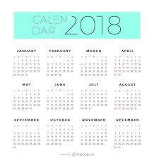 2018 Minimalist Calendar Design Featuring A Quick View Of The Year With Every Month Designed In A Simple Minimalis Planner Pages Everyday Planner Life Planner