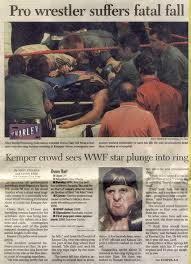 · the pictures seen in the videos named `pictures of owen hart's death' are captures from this video. Owen Hart S Tragic Accident By Caroll Ann On Deviantart