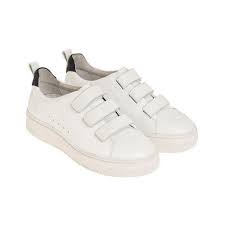Baskets blanches avec logo victoria perforé sur le côté. Baskets Femme Velcro Www Macj Com Br