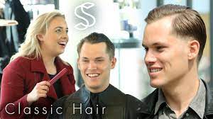 The sides and back are buzzed or faded. Classic Comb Over Hairstyle For Men A Casual Business Haircut Youtube