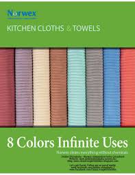 Norwex kitchen cloth is made of microfibers and comes with extra absorbents. Kitchen Cloths And Towels