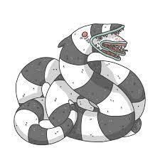 Sandworms are a type of creature that live on saturn. I Drew The Sandworm Guy From Beetlejuice Illustration