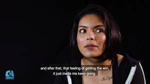 "When I first started fighting, my mom begged my dad to get me to stop"