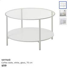 Explore 4 listings for ikea round table top at best prices. Ikea White Round Glass Top Coffee Table Furniture Tables Chairs On Carousell