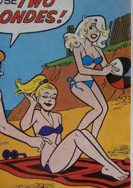 LAUGH 330 Archie Comic “TWO BLONDES” 1978 3-Some Innuendo Beach Bikini  Cover !! | eBay