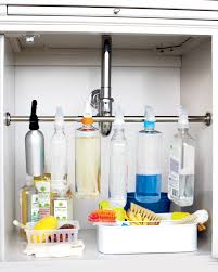 Under sink storage resource list. How To Organize Under The Kitchen Sink Martha Stewart