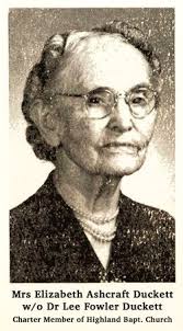 Elizabeth Ashcraft Jones Duckett (1862-1958)