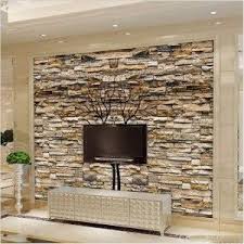 35 Tv Wall Decorations For Your Dream House That Must Love 23 Kp Design Stone Wall Interior Design Stone Walls Interior Stone Wallpaper