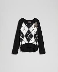 You can choose to repay in 10 weekly or 5 fortnightly interest freeee slices. Boxy Jumper With Diamond Patterned Inlays And Embroidery Woman Patterned Twinset Milano