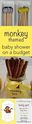 Monkey Themed Baby Shower On A Budget The Diy Lighthouse Baby Boy Shower Favors Baby Shower Monkey Theme Boy Baby Shower Games