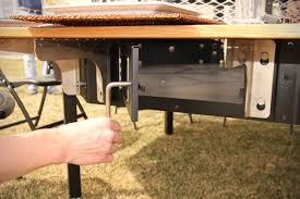 With The Jag Grill Table Every One At The Table Is The Grill Master In 2020 Fire Pit And Grill Combo Grill Table Bbq Table