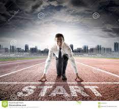Business Start - Businessman Ready For Competition Stock Image - Image Of  Performance, Position: 55251221