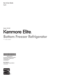 Check spelling or type a new query. Kenmore Elite 32 Cu Ft Super Capacity French Door Bottom Freezer Refrigerator Energy Star Owner S Manual Manualzz