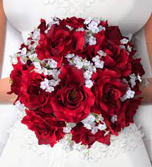 Maybe you would like to learn more about one of these? New Artificial Apple Red Wedding Bouquet Flowers Baby S Etsy