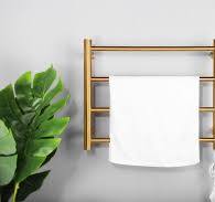 Small Size Stainless Steel Golden Finishing Electric Towel Radiator Heated  Warmer