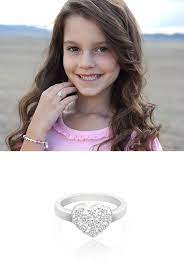 Cute Affordable Children S Solid Sterling Silver Ring Tinyblessings Com White Topaz Engagement Ring Engagement Ring White Gold Kids Rings